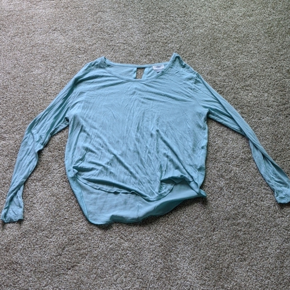 Long sleeve blue shirt